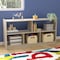 Flash Furniture Bright Beginnings Commercial Extra W 5 Section Modular Wooden Classroom Open Storage Unit, Natural MK-KE23957-GG - alternate 3